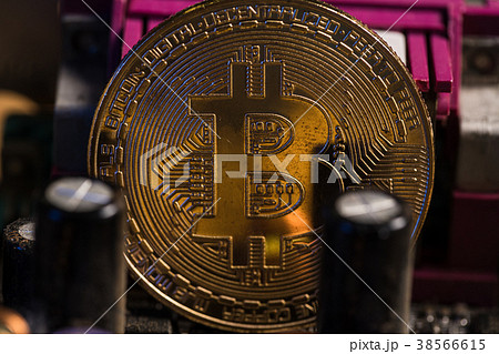 ビットコイン、仮想通貨、マザーポード、基盤 38566615