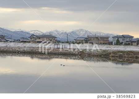 冬の福島潟 38569823