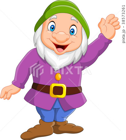 Cartoon happy dwarf Cartoon happy dwarf 38573261