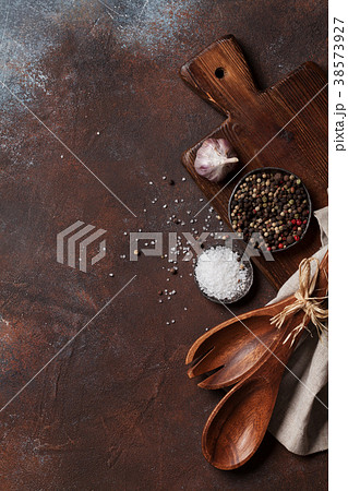 Vintage kitchen utensils and spices 38573927