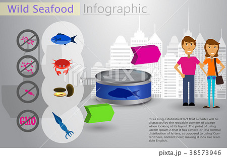 Cool vector flat design fishing boat with crew 38573946