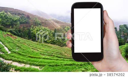 tourist photographs Rice Terraces from Tiantouzhai tourist photographs Rice Terraces from Tiantouzhai 38574202