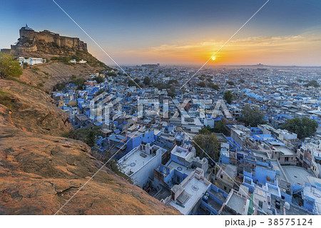 The Blue City and Mehrangarh Fort in Jodhpur India 38575124