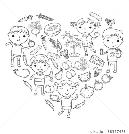 Kindergarten Nursery Preschool School kids eat 38577473