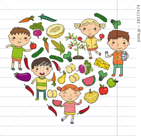 Kindergarten Nursery Preschool School kids eat 38577474