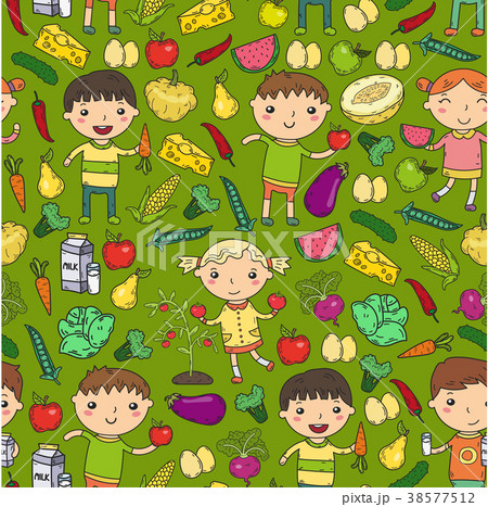 Kindergarten Nursery Preschool School kids eat 38577512