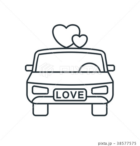 wedding limousine icon wedding limousine icon 38577575