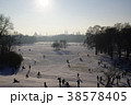 Winter snow in English Garden, Munich 38578405