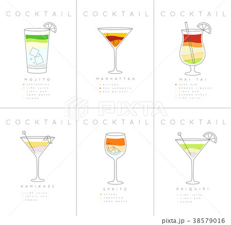 Poster cocktails Mojito 38579016