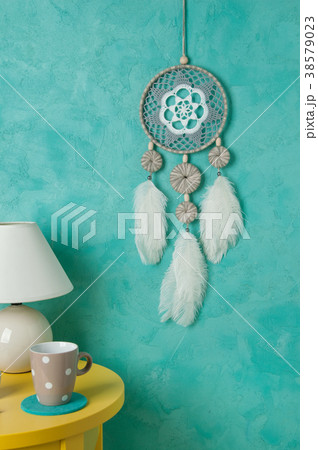 White gray dream catcher 38579023