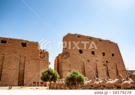 Entrance of Karnak temple in Egypt. Entrance of Karnak temple in Egypt. 38579226