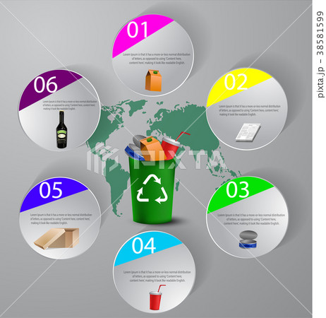 recycling bins illustration recycling bins illustration 38581599