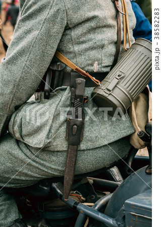 German soldier Wehrmacht with bayonet knife 38582283