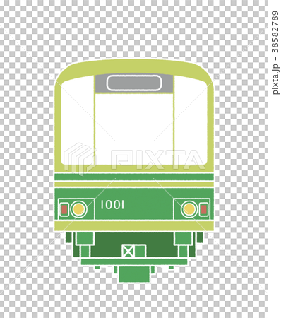 江ノ電 1000形 旧標準塗装のイラスト素材 3857