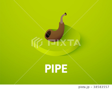 Pipe isometric icon, isolated on color background 38583557