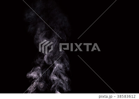 Abstract white water vapor on a black background Abstract white water vapor on a black background 38583612