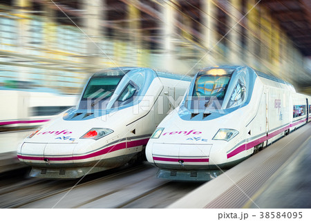 Passenger train of Spanish Railways  - Renfe.  38584095