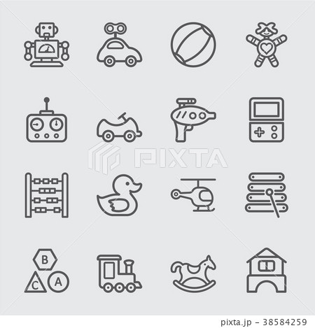 Toy line icon 38584259