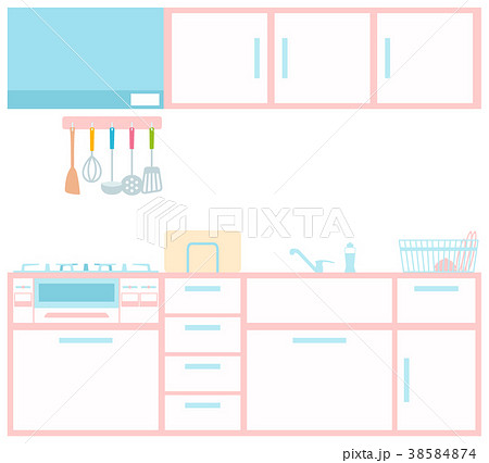 システムキッチン-ガスコンロ 38584874