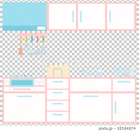 システムキッチン-ガスコンロ 38584874
