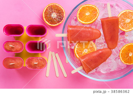 Blood orange homemade popsicles Blood orange homemade popsicles 38586362