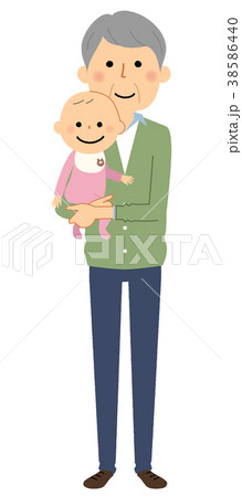 おじいちゃんと赤ちゃん 38586440