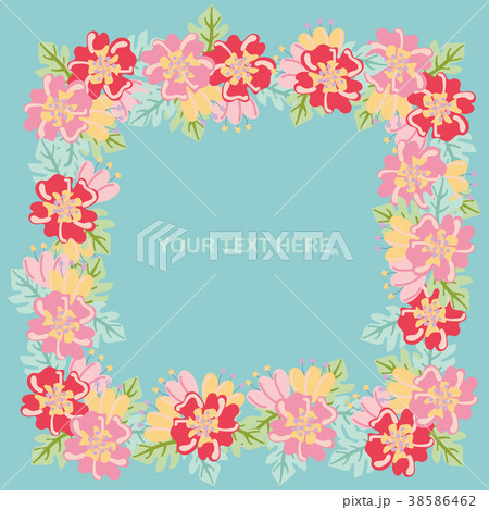 Flower Frame,Floral pattern,Natural Frame 38586462