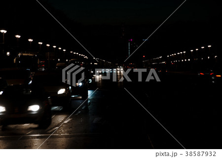 Winter traffic in the city Winter traffic in the city 38587932