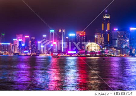 《香港》香港島の夜景 38588714