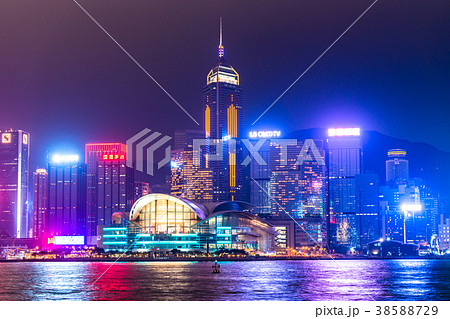 《香港》香港島の夜景 38588729
