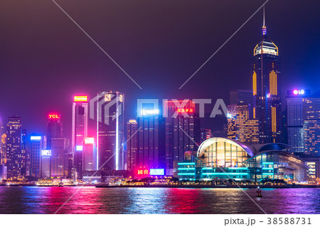 《香港》香港島の夜景 38588731
