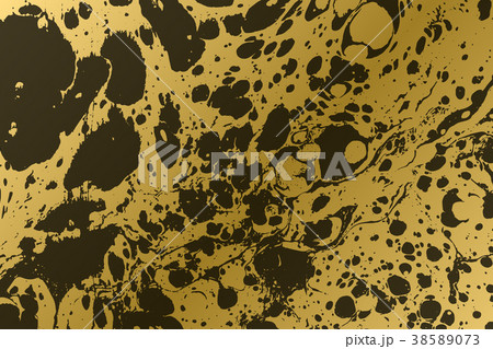 Gold marbled texture. Golden background. Black and 38589073