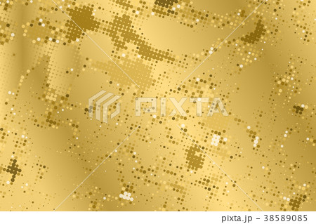 Gold grunge texture. Abstract halftone background 38589085