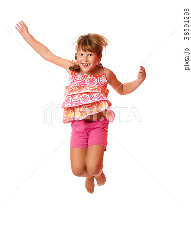 Jumping girl Jumping girl 38591293