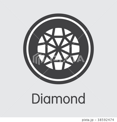 Diamond - Virtual Currency Coin Symbol. 38592474