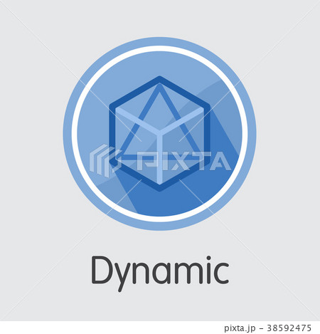 Dynamic Crypto Currency Coin. Vector Logo of DYN. 38592475