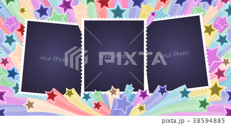 Collage of photo frames vector illustration Collage of photo frames vector illustration 38594885
