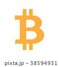 bitcoin symbol isolated on white background 38594931