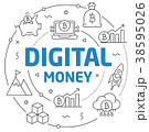 Lines illustration digital money 38595026