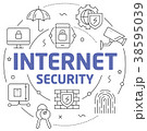 Lines illustration internet security 38595039