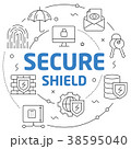 Lines illustration internet security 38595040
