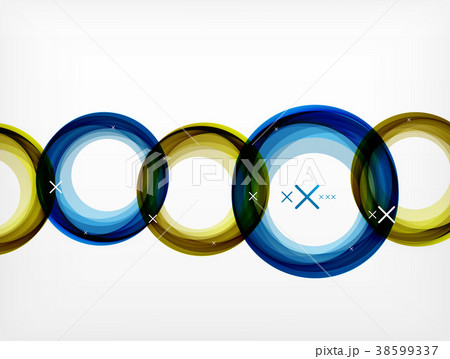Flying abstract circles, vector geometric Flying abstract circles, vector geometric 38599337