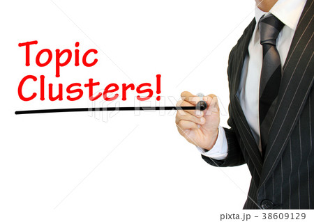 “Topic Clusters” トピッククラスターを強調 “Topic Clusters” トピッククラスターを強調 38609129