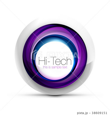 Digital techno sphere web banner, button or icon Digital techno sphere web banner, button or icon 38609151