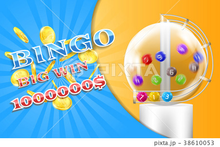 Vector lottery banner, bingo game background Vector lottery banner, bingo game background 38610053