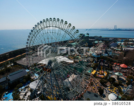 ナガシマスパーランドの航空写真の写真素材 [38610528] - PIXTA