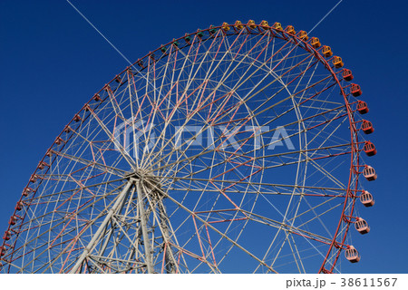 観覧車　葛西臨海公園　青空　ゴンドラ 38611567