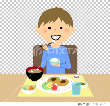 男の子　食事 38612150