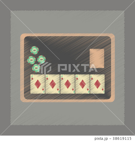 flat shading style icon board card chip flat shading style icon board card chip 38619115