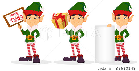 Elf, set of three poses. 38620148